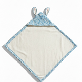 Terry cotton bath towel and mitt set