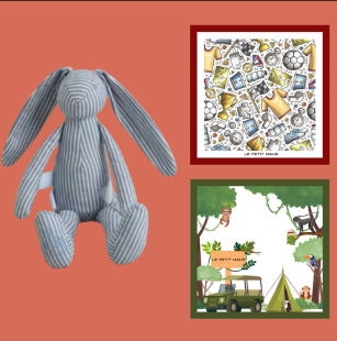 Lapin and 2 Swaddles Luxury Gift Set